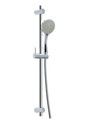 Art. R50462/R50463 Asta saliscendi cilindrica in ABS con doccetta Ø 100 a 2 getti e flessibile m 1,50