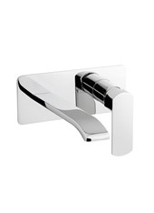 SON art. PE157950VI Set parte esterna - Miscelatore lavabo a parete con bocca a sinistra
