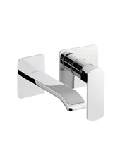 SON art. PE157954VI  Set parte esterna - Miscelatore lavabo a parete con bocca a sinistra