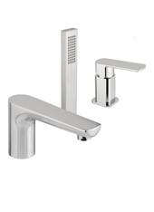 SON art. 157245 Bordo vasca con deviatore push botton e doccetta estraibile