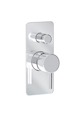 ELETTA art. PE165030SLQ Set parte esterna - Miscelatore doccia incasso con deviatore automatico 2 uscite