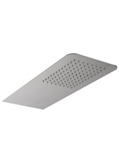 TRECENTOSEDICI ELLE art. R3165050IX Soffione inox rettangolare a parete 500x200 mm, anticalcare