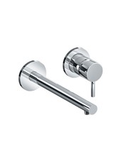 NET art. PE145954VISL  Set parte esterna - Miscelatore lavabo a parete con bocca a sinistra (210 mm)