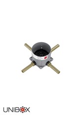 ELETTA art. R4680CL  Set parte incasso - Colonna vasca da terra con deviatore e doccetta. Sistema Unibox