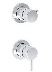 ELETTA art. PE165032SL Set parte esterna - Miscelatore doccia incasso con deviatore meccanico 2 uscite