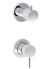 ELETTA art. PE165033SL Set parte esterna - Miscelatore doccia incasso con deviatore meccanico 3 uscite
