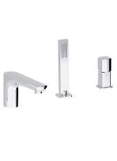 SON PRO art. 163245 Bordo vasca con deviatore push botton e doccetta estraibile