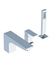 TOVO art. 164245 Bordo vasca con deviatore push botton e doccetta estraibile