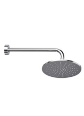 ELETTA art. R51800/R51801/R51802 Soffione tondo in ottone, anticalcare, ispezionabile con braccio doccia tondo a parete 400 mm