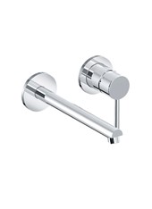DELINEA art. PE134904SL  Set parte esterna - Miscelatore lavabo a parete con rosoni Ø 65 mm